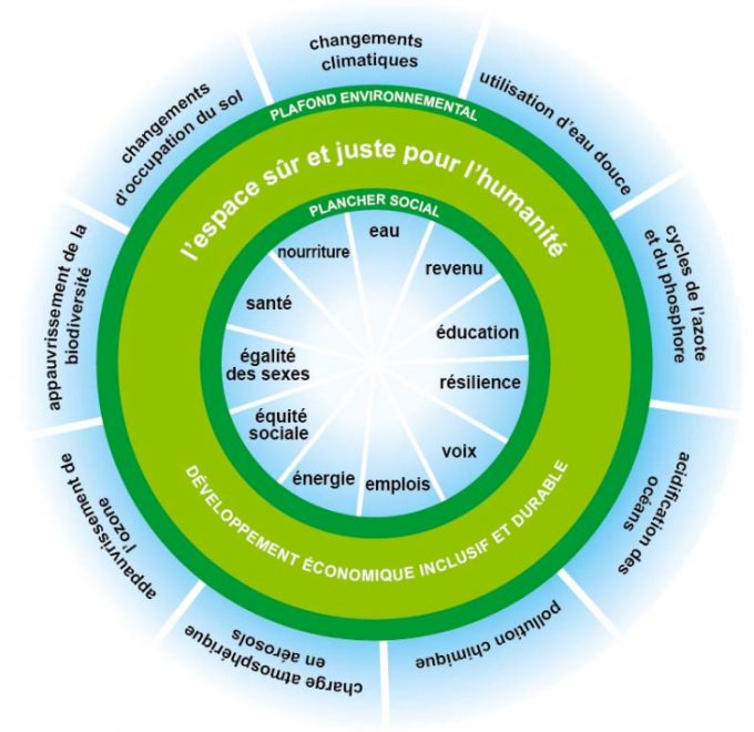 Figure 1: Le Donut de Kate Raworth (Source : Oxfam France, 2020)