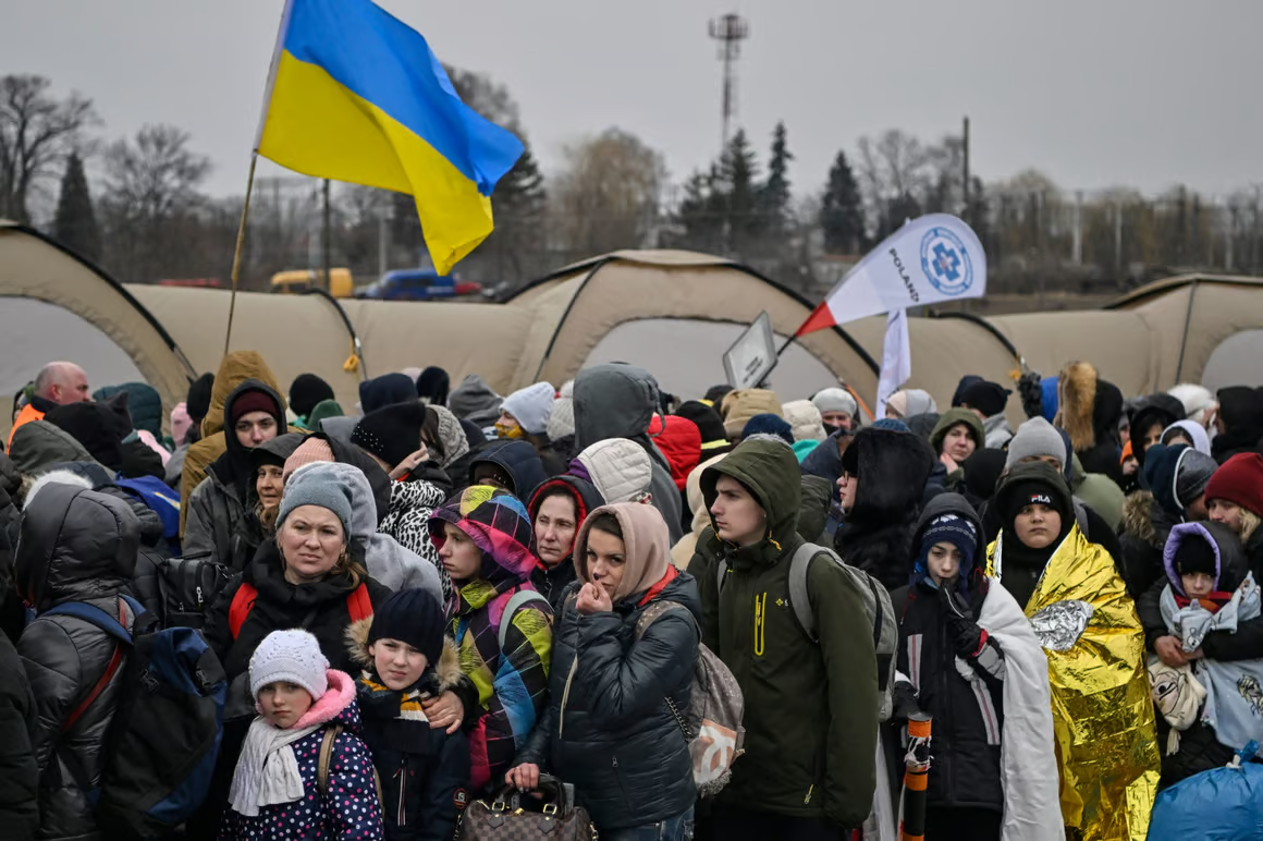 (Since Russia's invasion, more than 3 million Ukrainian refugees have entered Poland | Louisa Gouliamaki/AFP via Getty Images, Source)