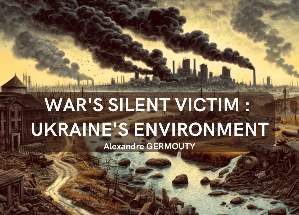 Drawing by Alexandre GERMOUTY War's silent victim: Ukraine's environment
