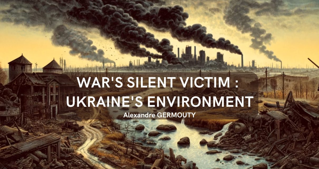 Drawing by Alexandre GERMOUTY War's silent victim: Ukraine's environment